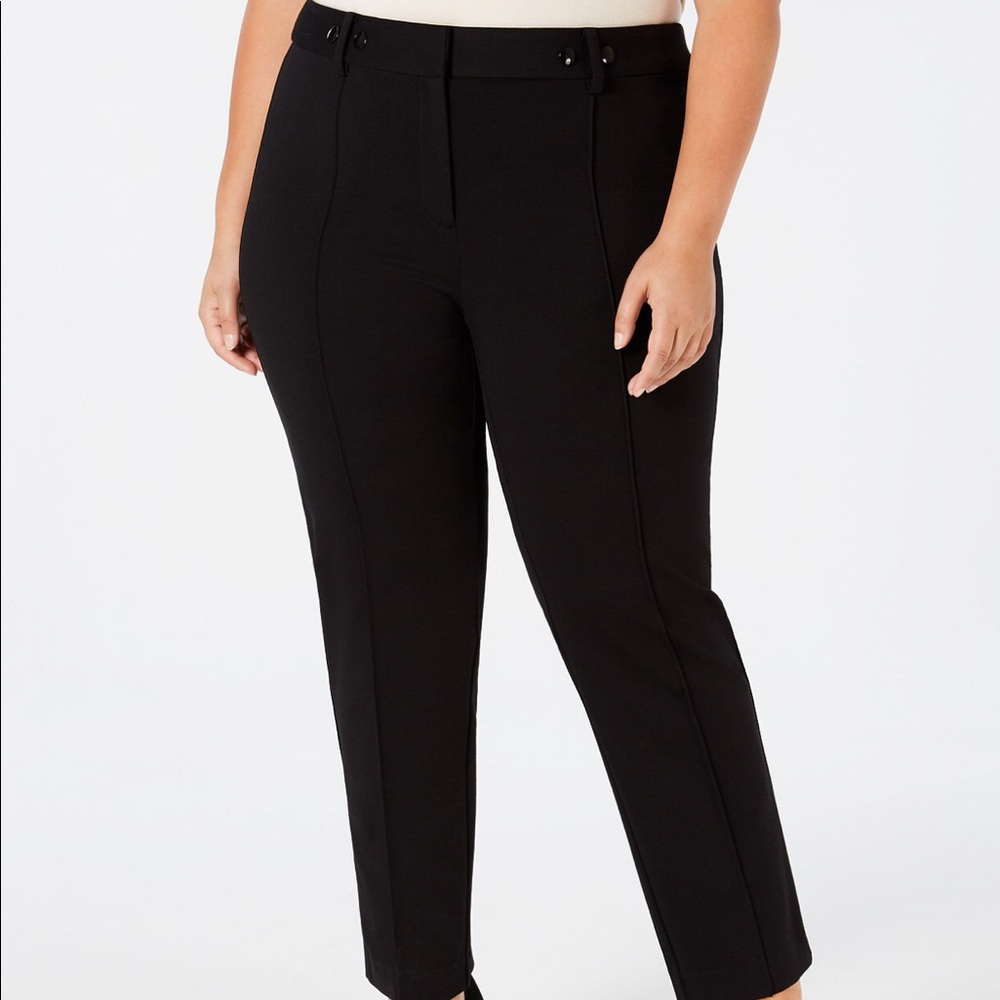 🖤Alfani Plus Size Ponte-Knit Rivet-Detail Pants🖤